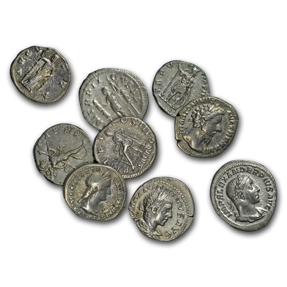 Roman Silver Denarius Random Emperors (44 BC-300 AD) VF-XF Roman Silver Denarius Random Emperors (44 BC-300 AD) VF-XF